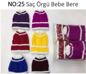 ÇOCUK SAÇ ÖRGÜ BERE  2-6 YAŞ