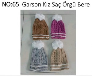 KIZ ÇOCUK SAÇ ÖRGÜ BERE 8-12 YAŞ